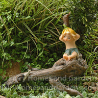 Miniature Sprite with Snail