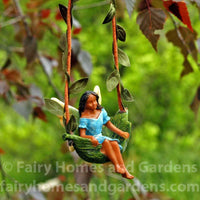 Fairy on a Leaf Swing